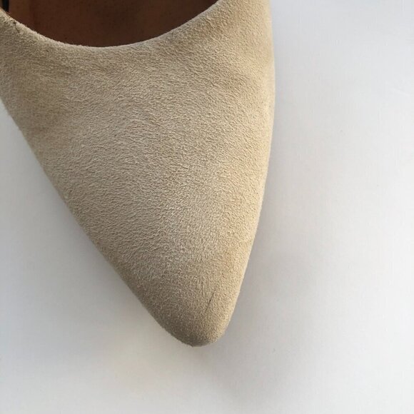INWEAR Shoes Ivory/Cream & Black 3" high heels Upper Suede Leather EU39 US8/8.5 - Picture 15 of 16